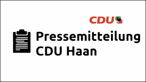 Pressemitteilung der CDU Haan